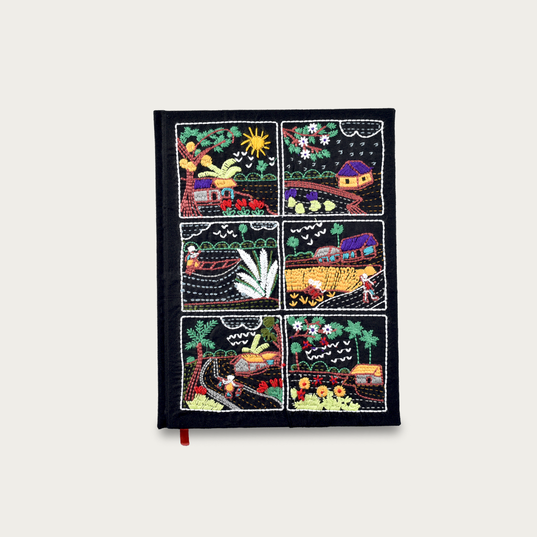 Nakshi Notebook Six Season Black (Large)