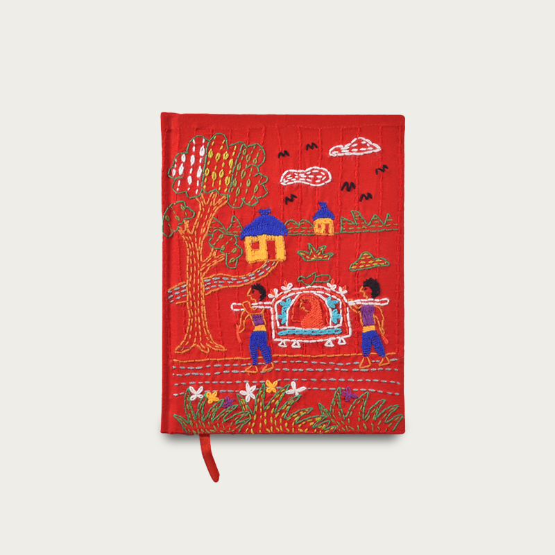 Nakshi Notebook Palki Red 