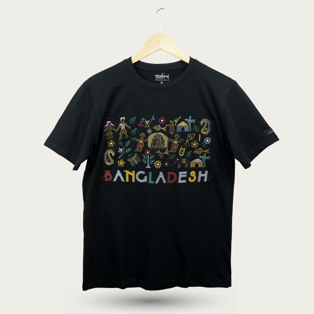 Printed Tshirt Banglar Mela (Black)