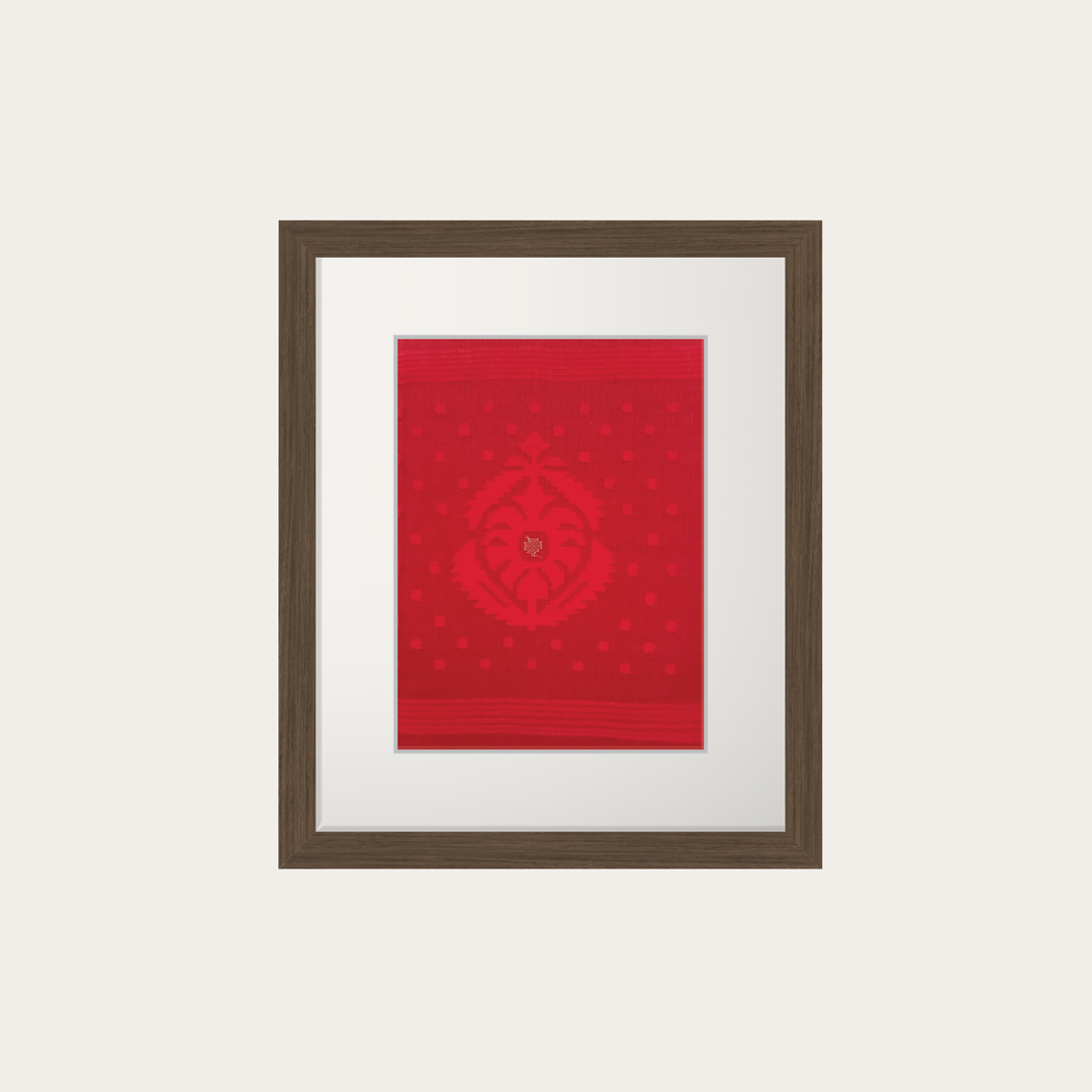 Jamdani Wall Hanging Charpata Red