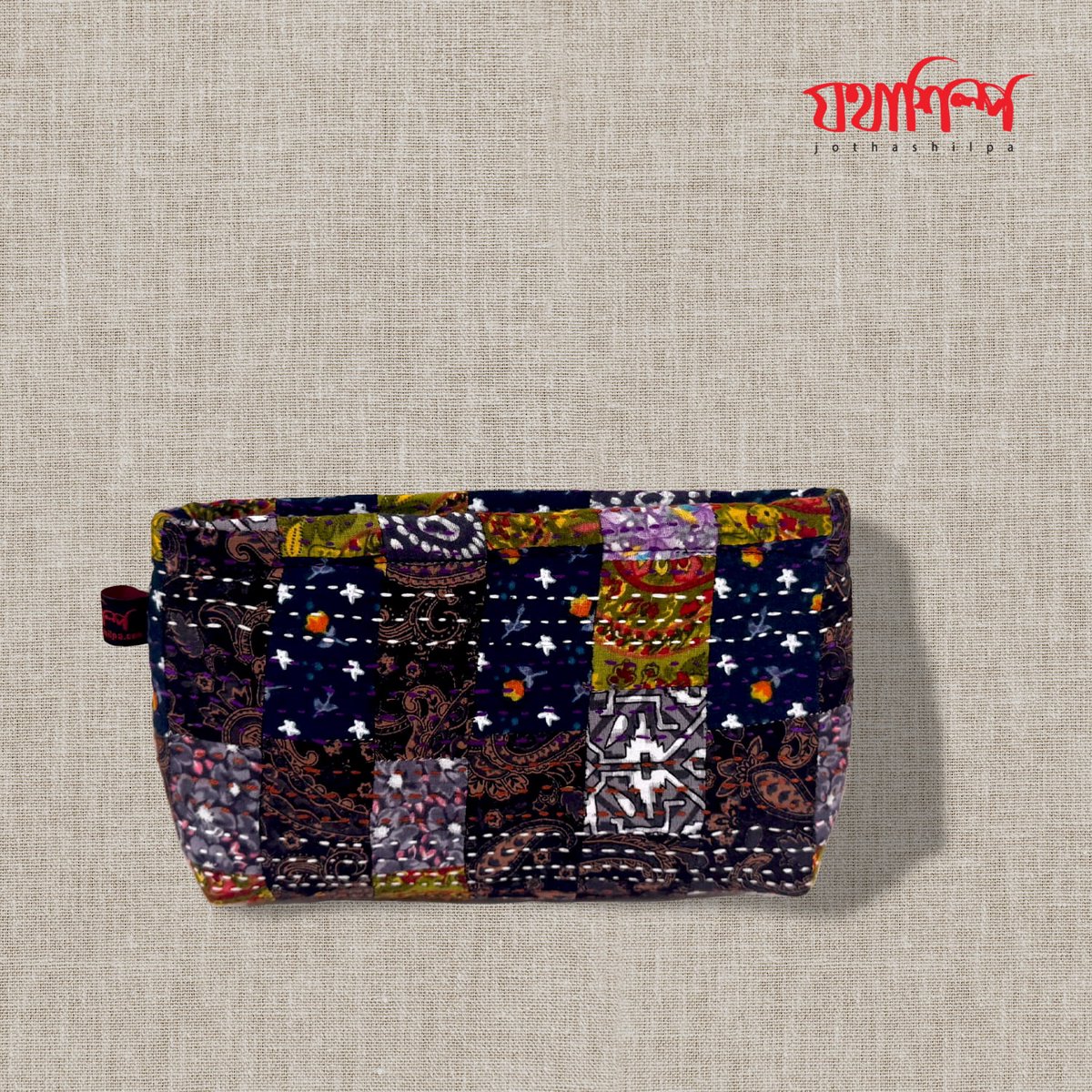 Pouch Bag with Patchwork
