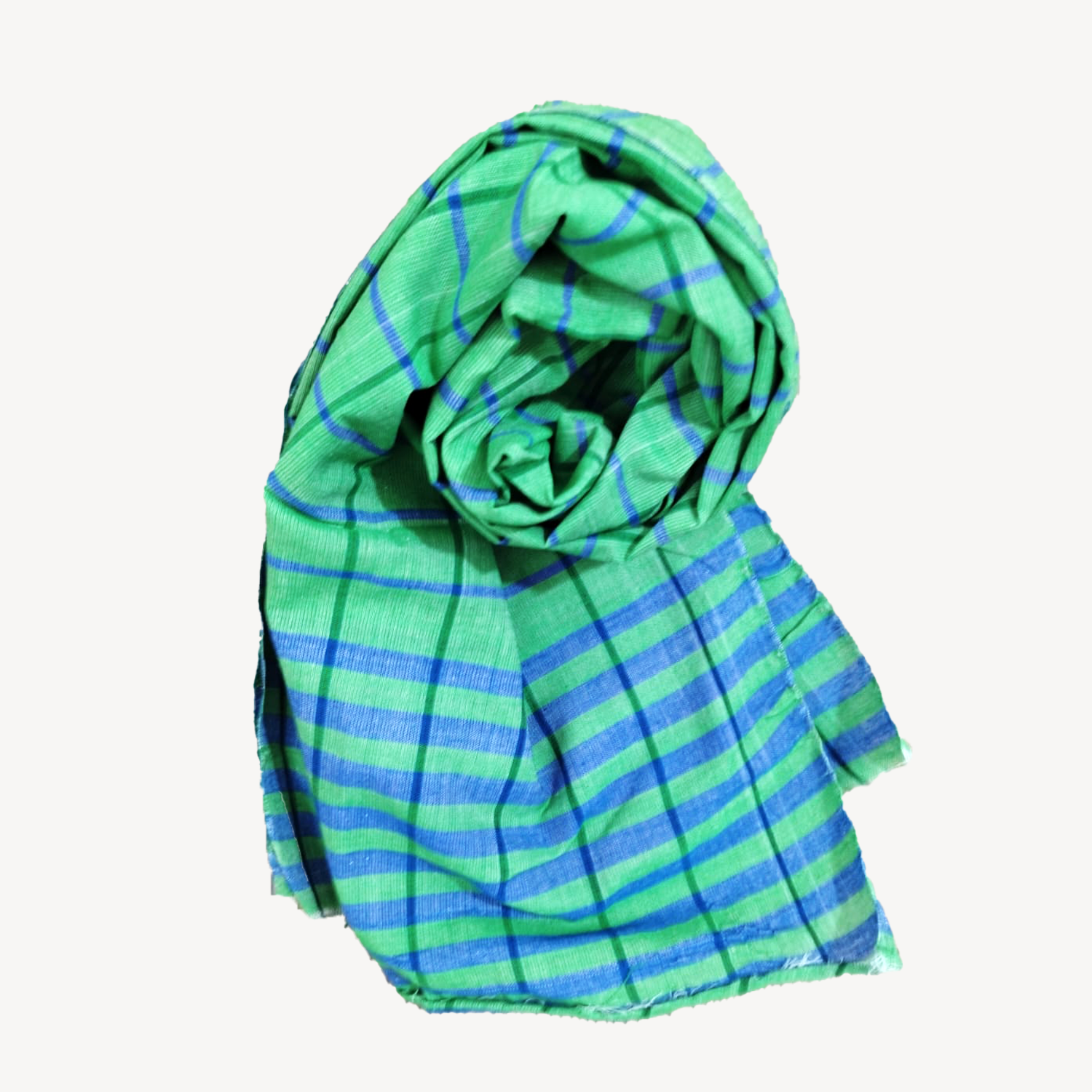 Cotton Gamchha Traditional (Green-Blue)