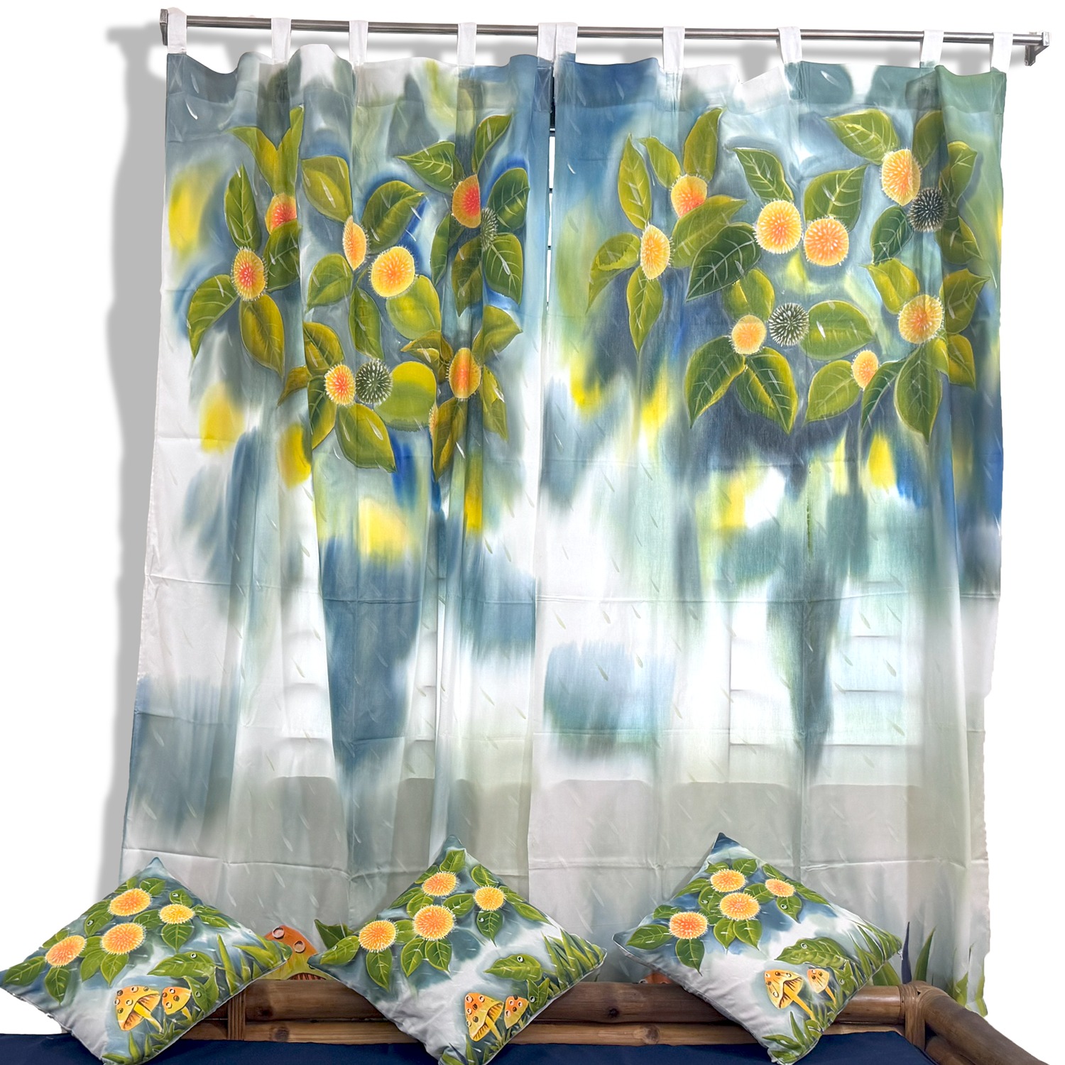 Hand Paint Curtain Kodom Ful