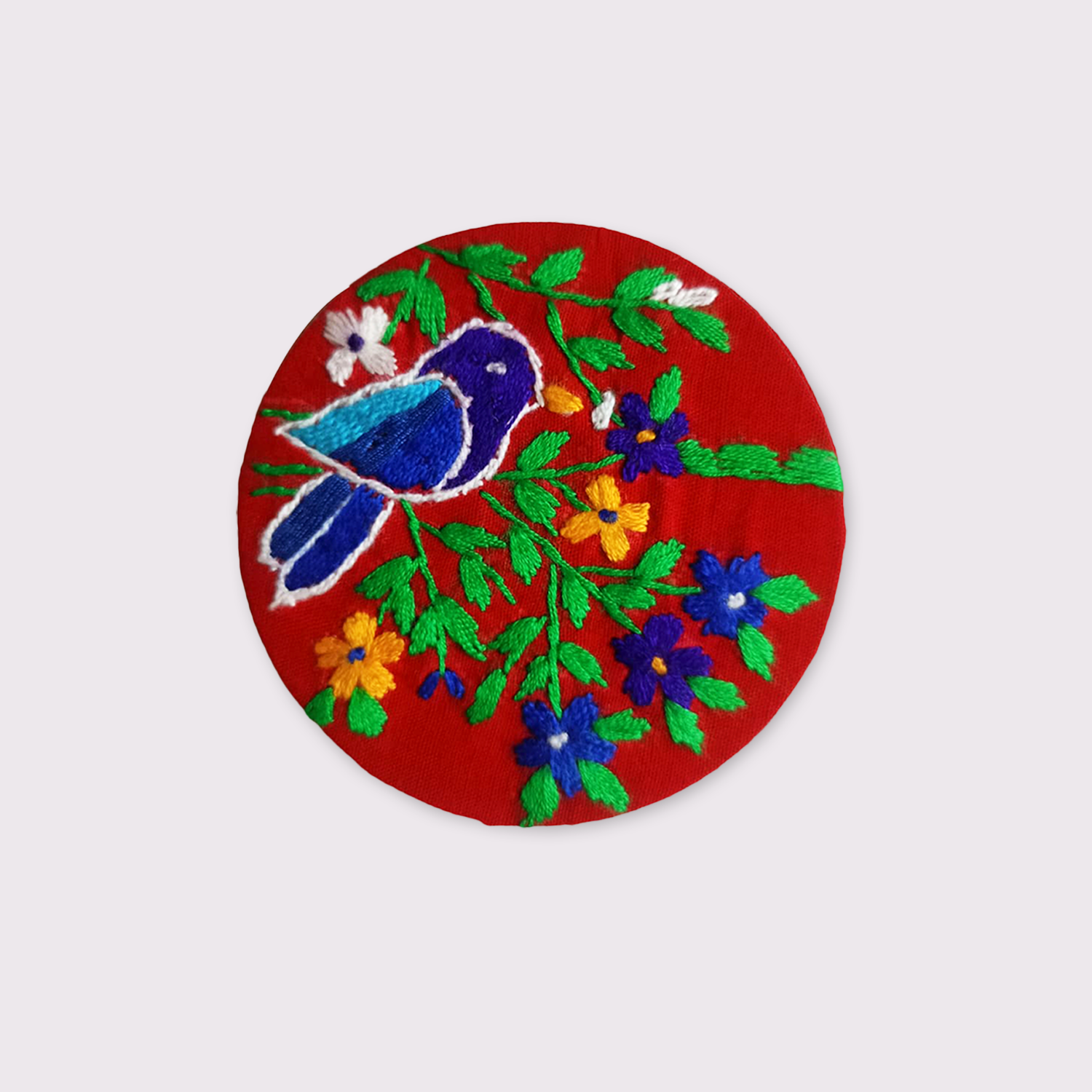 Nakshi Fridge Magnet Ful Pakhi (Red)
