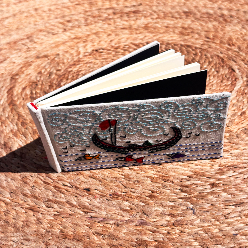 Nakshi Notebook Shampan White (Small)
